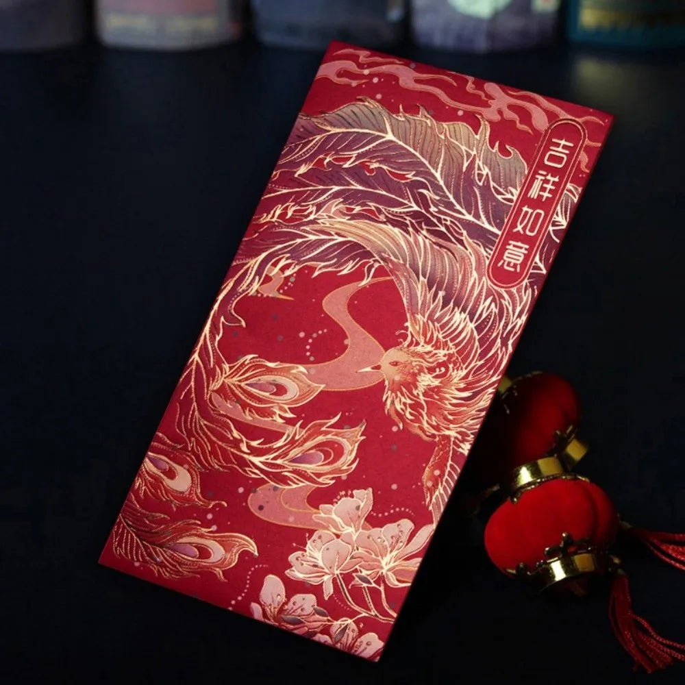 12pcs Chinese New Year Red Envelopes | Hot Stamp HongBao Gift
