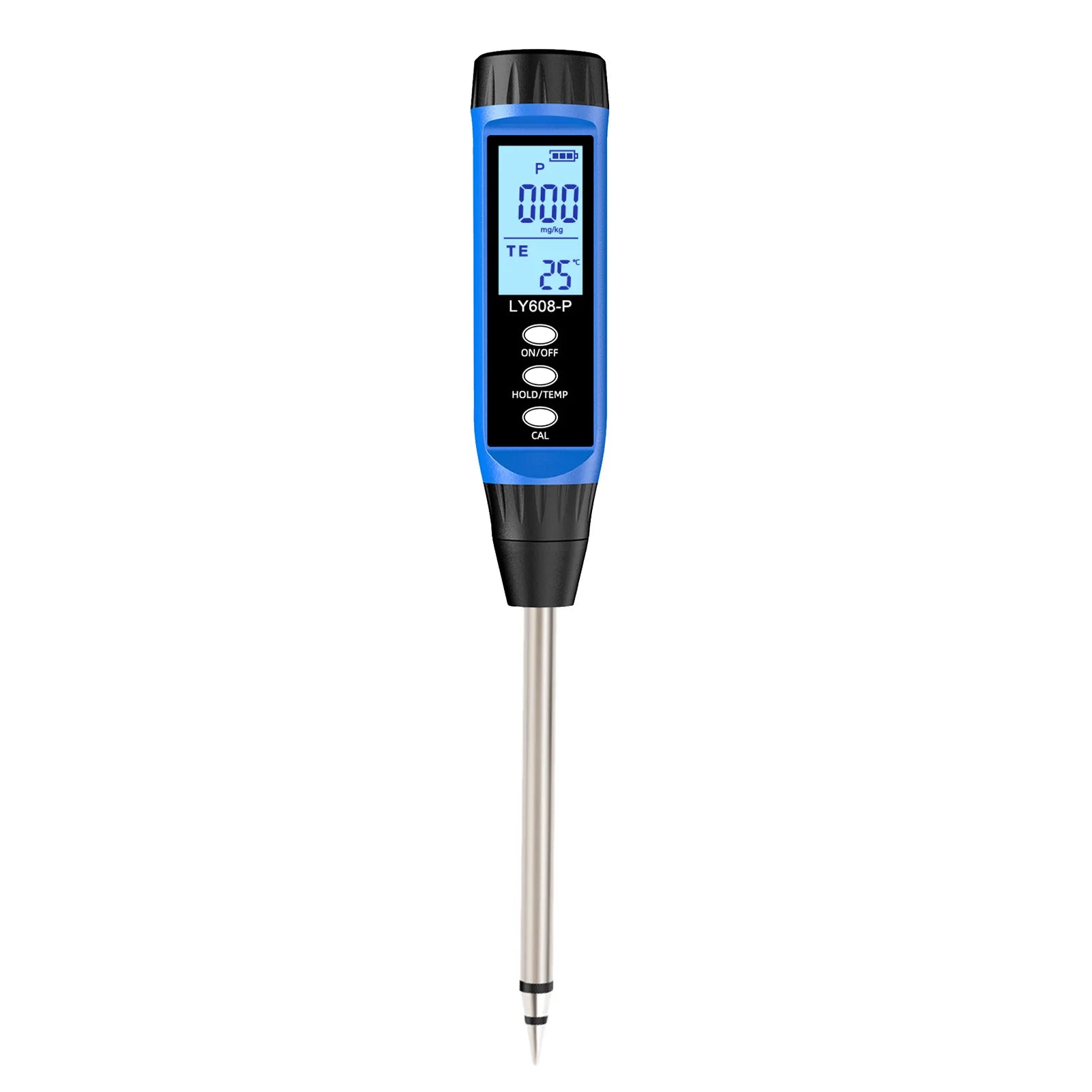 Soil Nutrient Tester Digital Soil Phosphorus Meter Soil Nutrient Tester Phosphorus Temperature Tester for Gardens Orchard Peaceful Pleasures Health and Wellness A