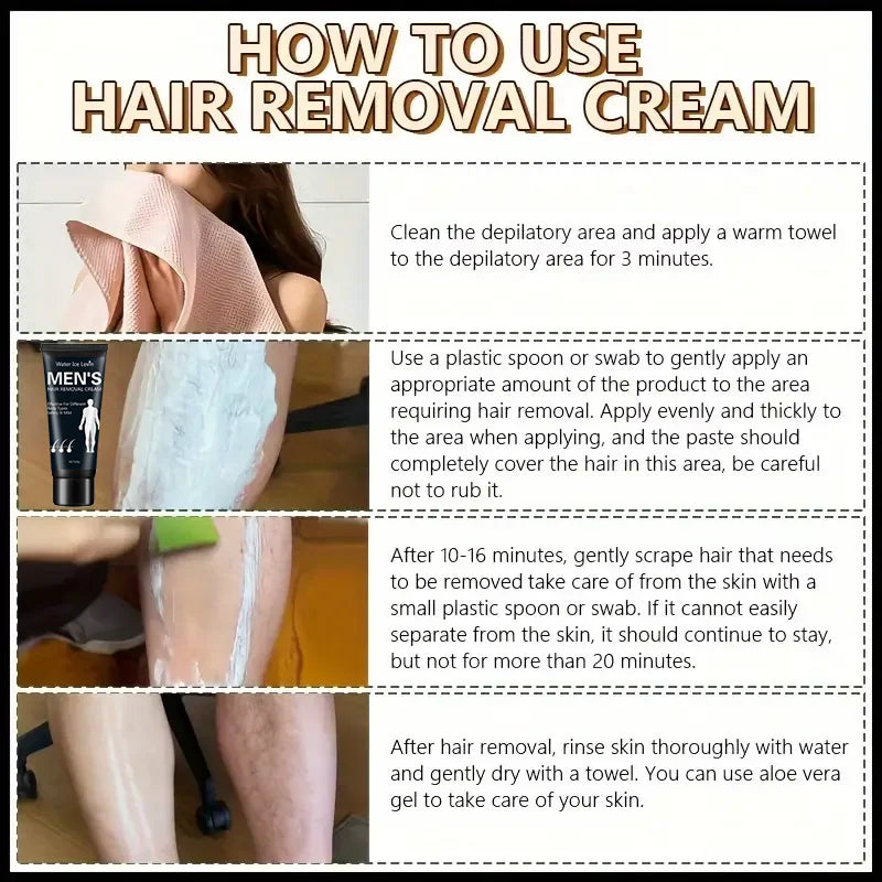 Hair Removal Cream – Fast 5-Min Formula, Moisturizing & Unisex