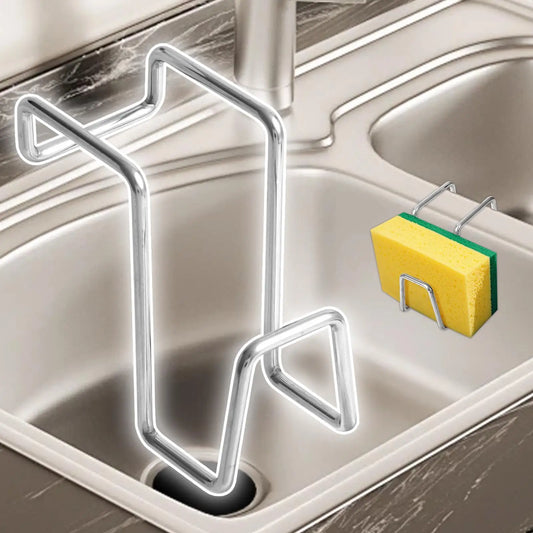 Stainless Steel Sink Sponge Rack & Soap Drainer Organizer Sink Organizer Rack Oasis Select