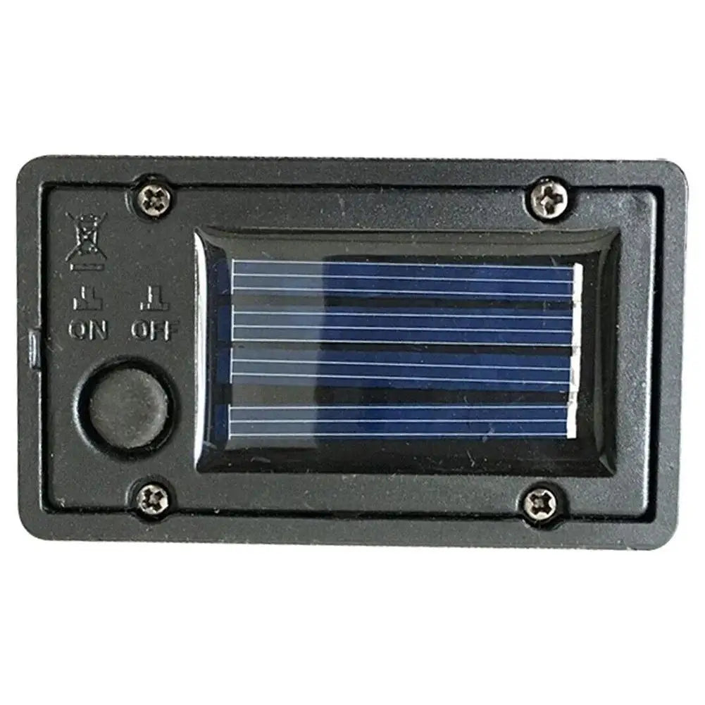 Garden Lawn Square LED Light Solar Battery Storage Box, Battery Box Accessory, Polycrystalline Waterproof Box Peaceful Pleasures Health and Wellness Warm White