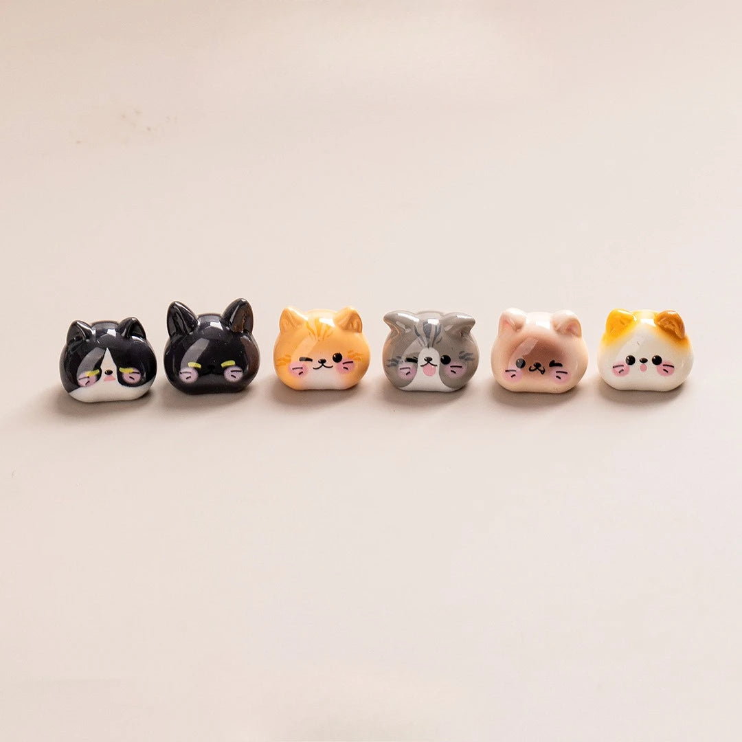 Resin Kawaii Cat Statue Home Decor Crafts Room Wedding Gifts Decoration Doll for Girls Mothers Day Gift Fairy Garden Home Decor Peaceful Pleasures Health and Wellness