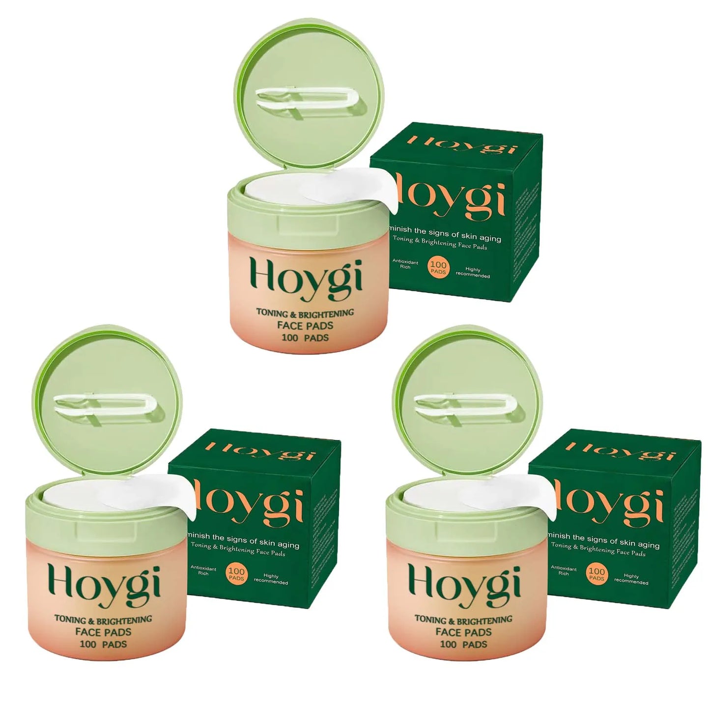 Centella Asiatica Cotton Pads – Hydrating & Acne Care 100pc