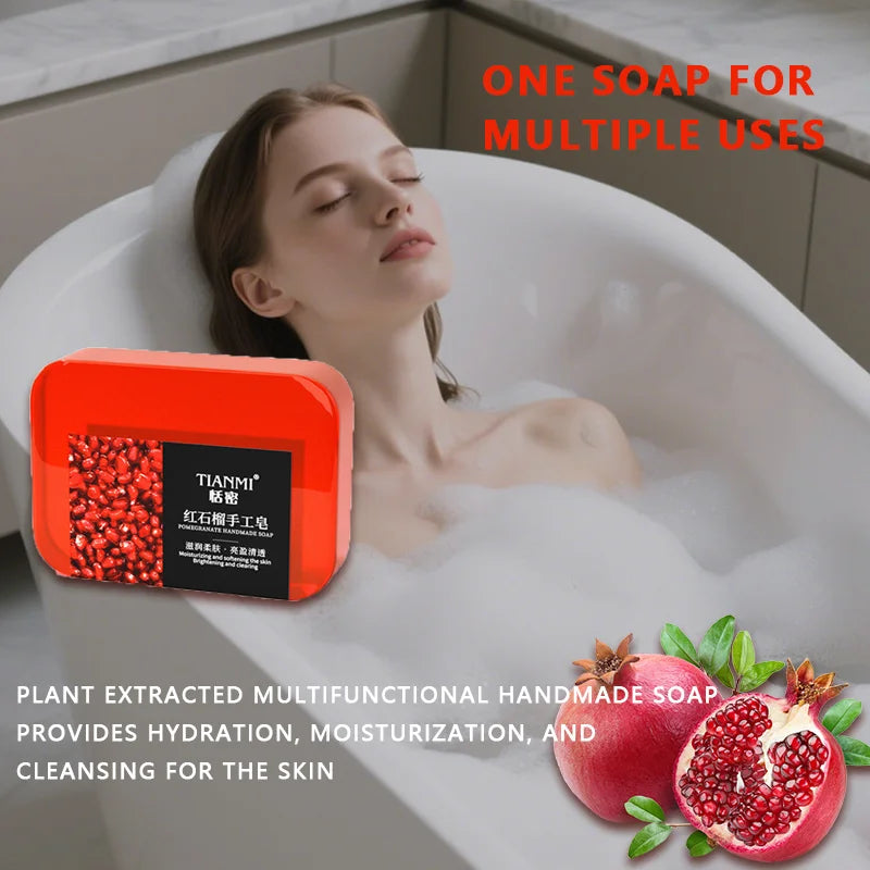 2-Pack Pomegranate Handmade Soap – Cleansing & Moisturizing