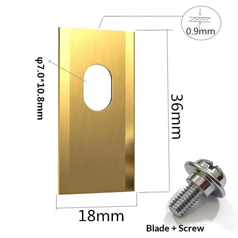 Grass Trimmer Replacement Blades w/ Screws – 9 to 30 Pcs Kit Trimmer Replacement Blades Peaceful Pleasures Health and Wellness Gold 24pcs