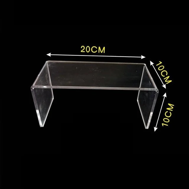 U-Shape Acrylic Display Risers – 15 Sizes for Jewelry & Figures