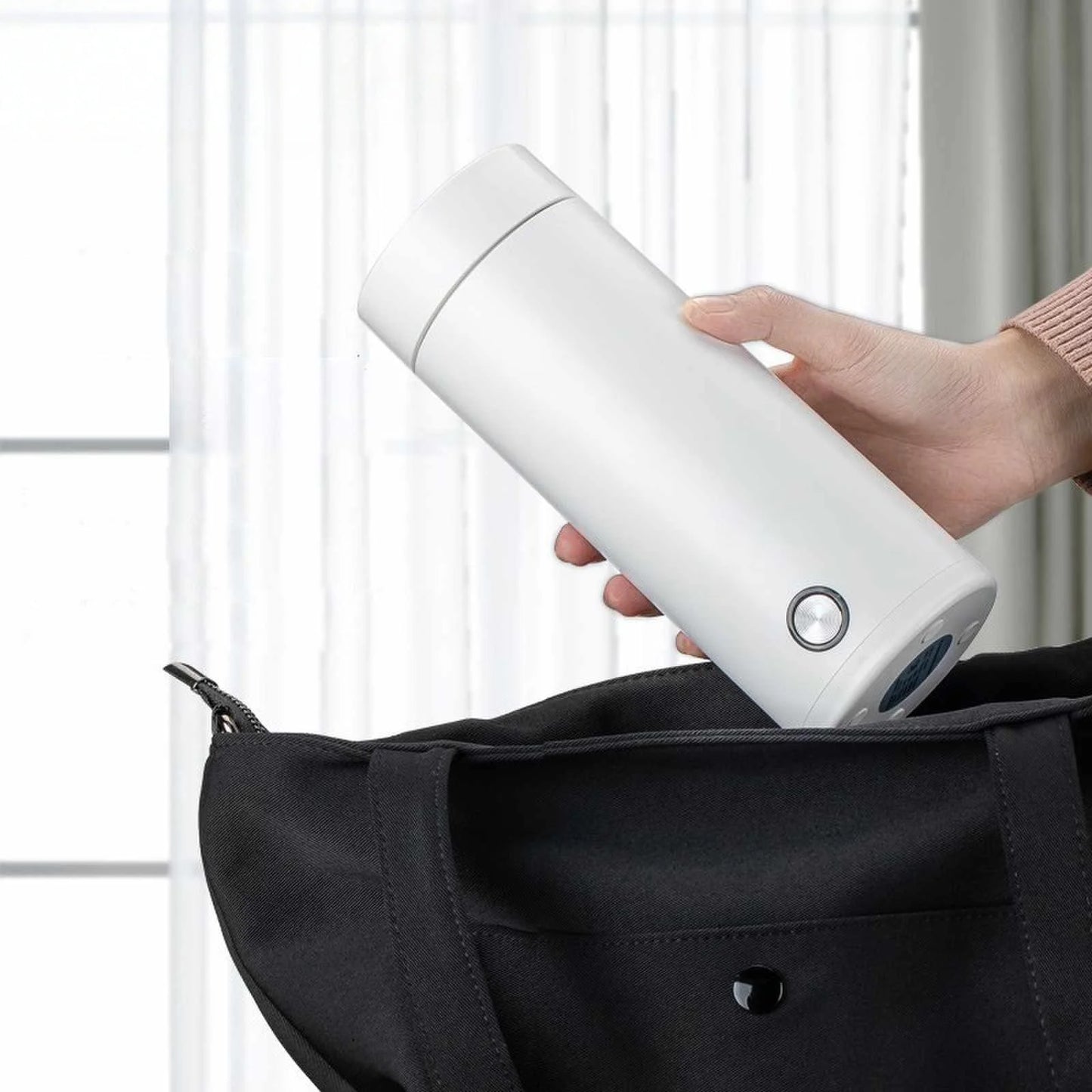 400ML Electric heating cup small portable electric heating water cup insulation one boiling water kettle travel Peaceful Pleasures Health and Wellness