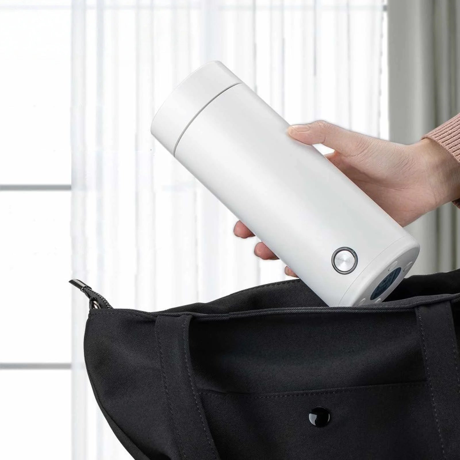 400ML Electric heating cup small portable electric heating water cup insulation one boiling water kettle travel Peaceful Pleasures Health and Wellness