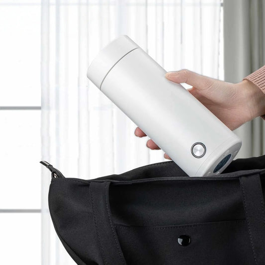 400ML Electric heating cup small portable electric heating water cup insulation one boiling water kettle travel Peaceful Pleasures Health and Wellness