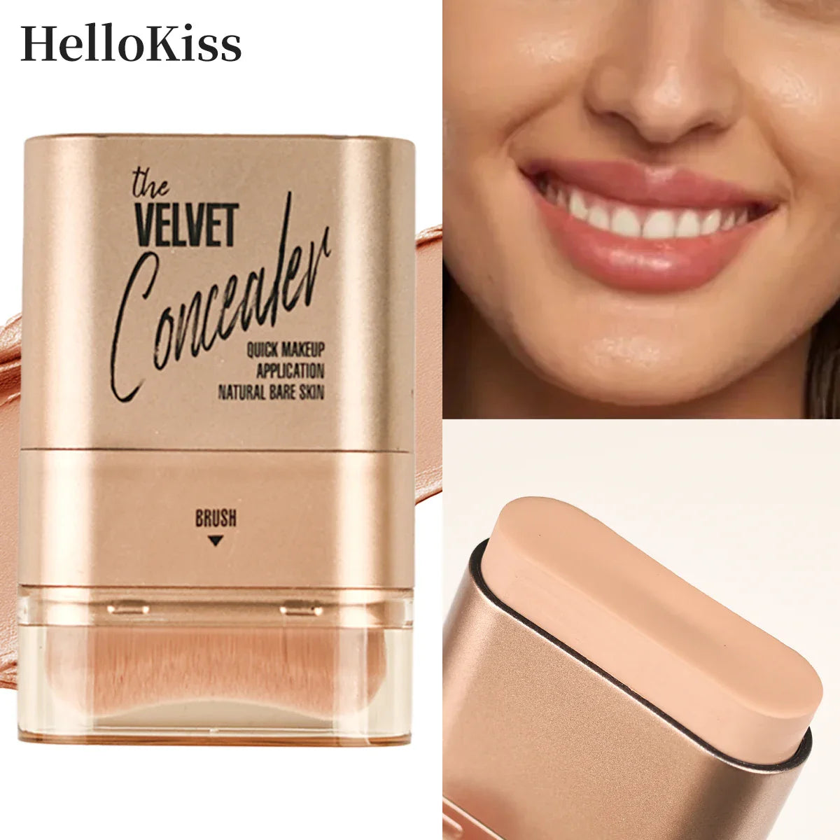 Hello Kiss 2-in-1 Concealer & Foundation Stick | Waterproof