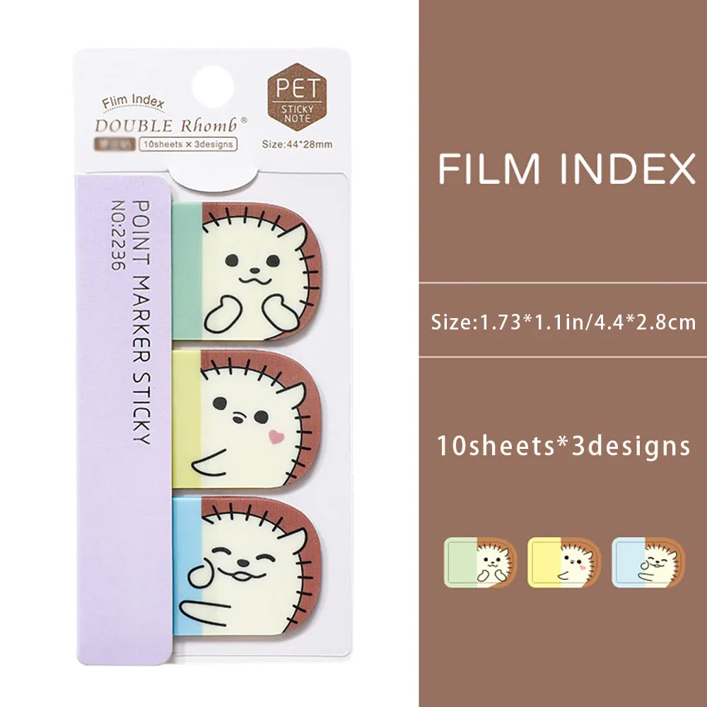 Share Time Index Sticky Convenience Sticker Cute Student Label