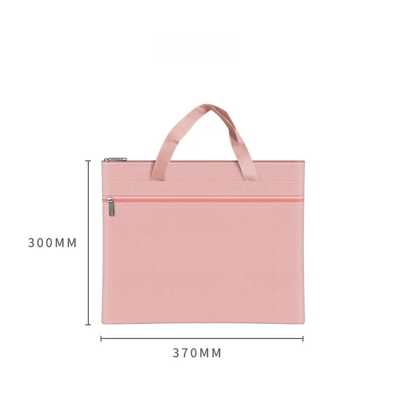 A4 Waterproof Zipper Pouch | Double Pocket Document Bag Document Zipper Pouch Peaceful Pleasures Health and Wellness