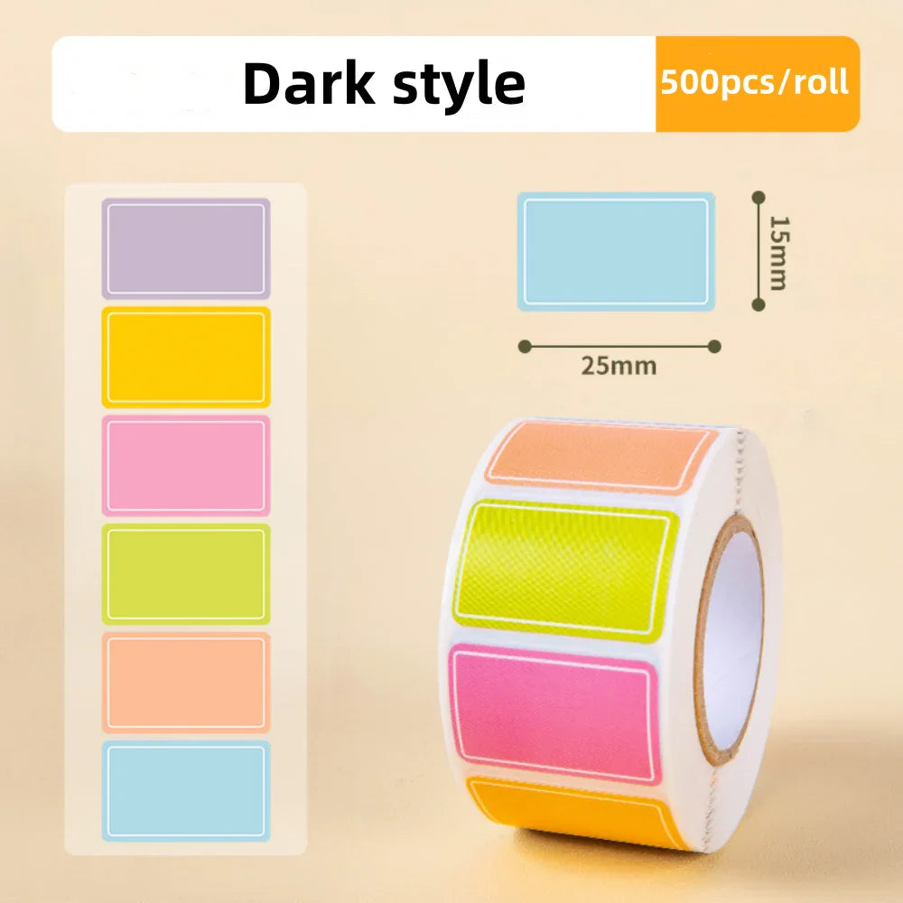500 Waterproof Color-Coding Removable Labels for Organization