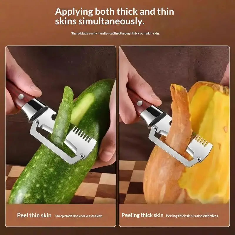 3-in-1 Vegetable Peeler Serrated Knife & Bottle Opener