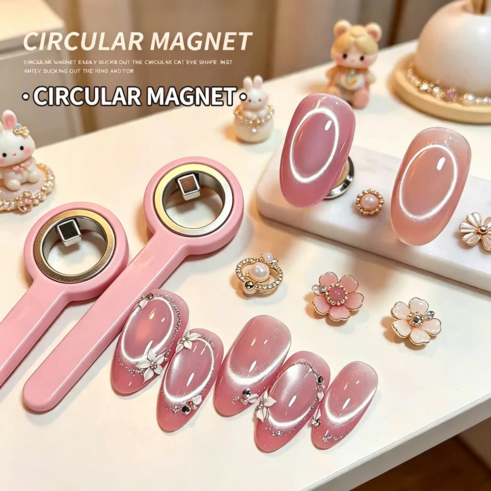Circular Ring Cat Eye Magnet Stick, Halo Effect Magnetic Tool For UV Gel Nail Salon Manicure Art Supplies Peaceful Pleasures Health and Wellness