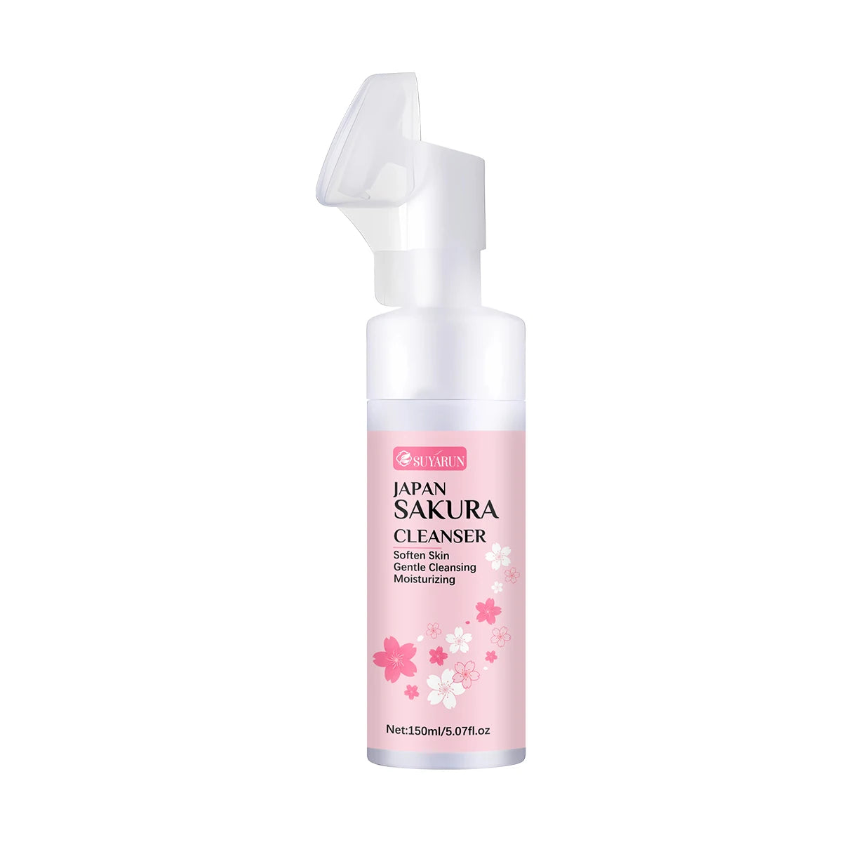 SUYARUN Japanese Sakura Face Wash - Gentle Hydrating Cleanser, Brightening Oil Control for Sensitive Skin. Peaceful Pleasures Health and Wellness 150ml