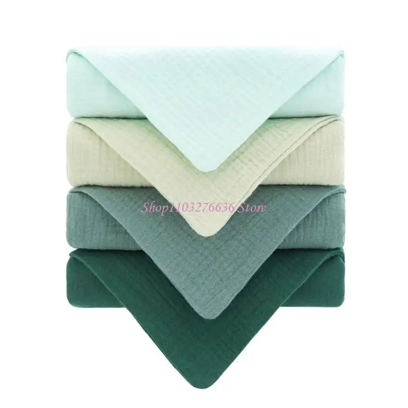 Soft Cotton Baby Washcloths – Face Towel, Drool Bib & Burp Cloth