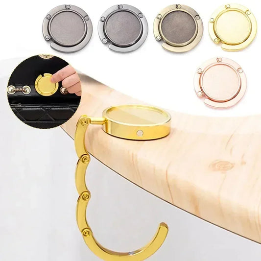 Portable Folding Bag Hanger & Purse Hook for Tables Peaceful Pleasures Health and Wellness