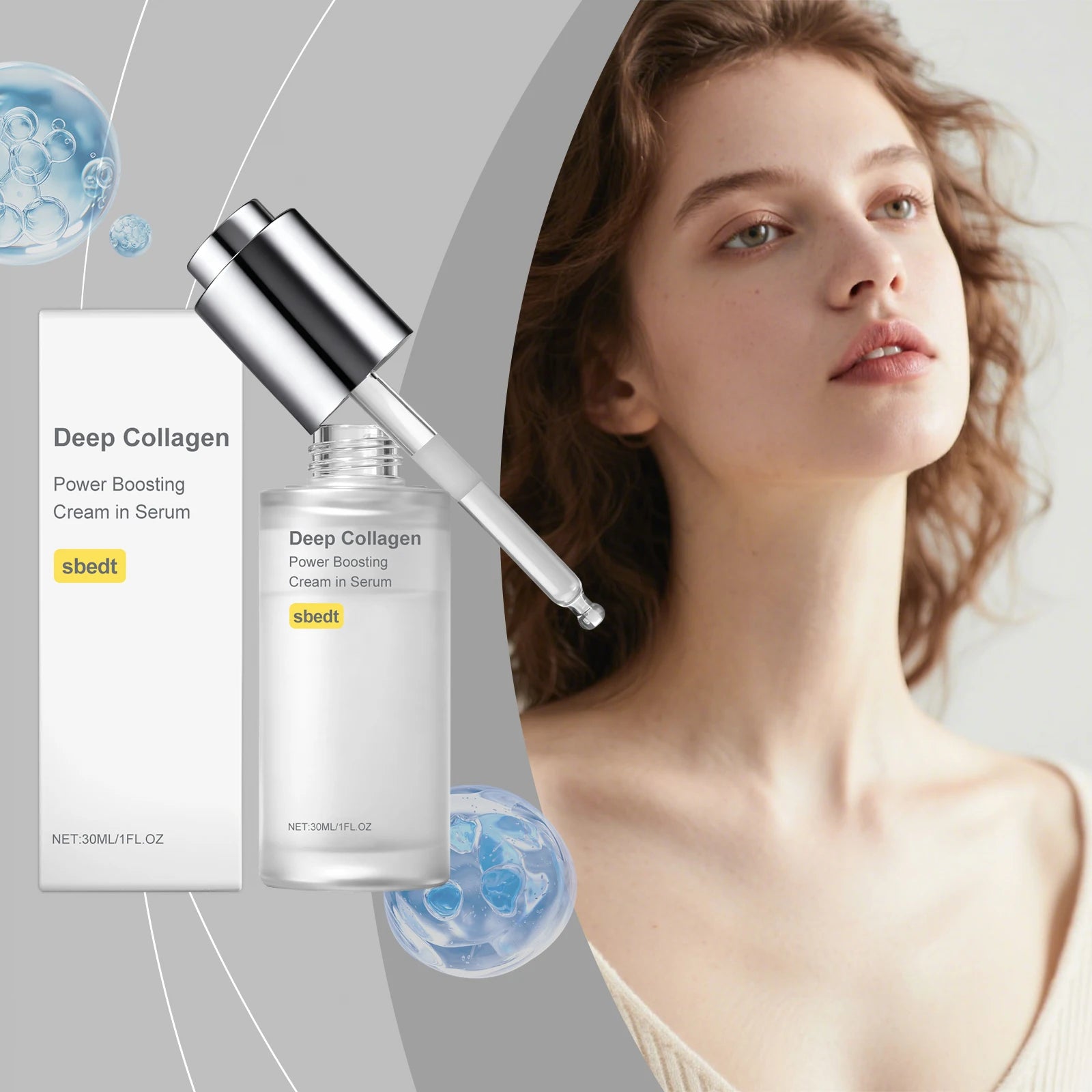 Hydrolyzed Collagen Firming Facial Essence Lock Skin Moisture Relieve Dryness Antioxidant Deep Moisturizing Face Soothing Serum Peaceful Pleasures Health and Wellness