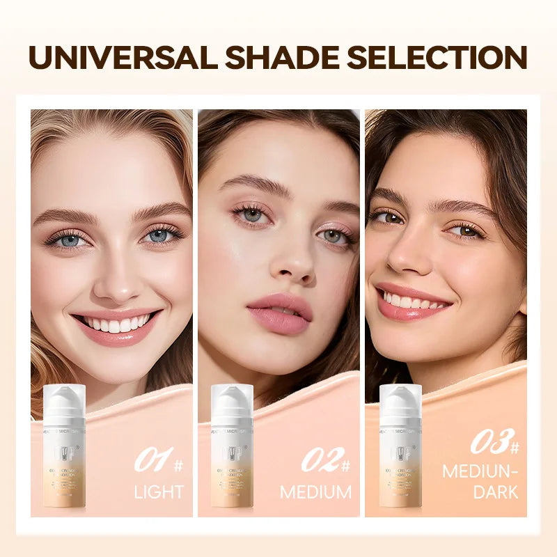 Color Changing Sunscreen Foundation with SPF50+ Protection Peaceful Pleasures Health and Wellness