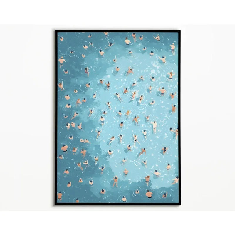 Ocean Beach Surfers Canvas Wall Art | Coastal Home Decor Print Canvas Wall Art Peaceful Pleasures Health and Wellness 2 30x40cm Unframed