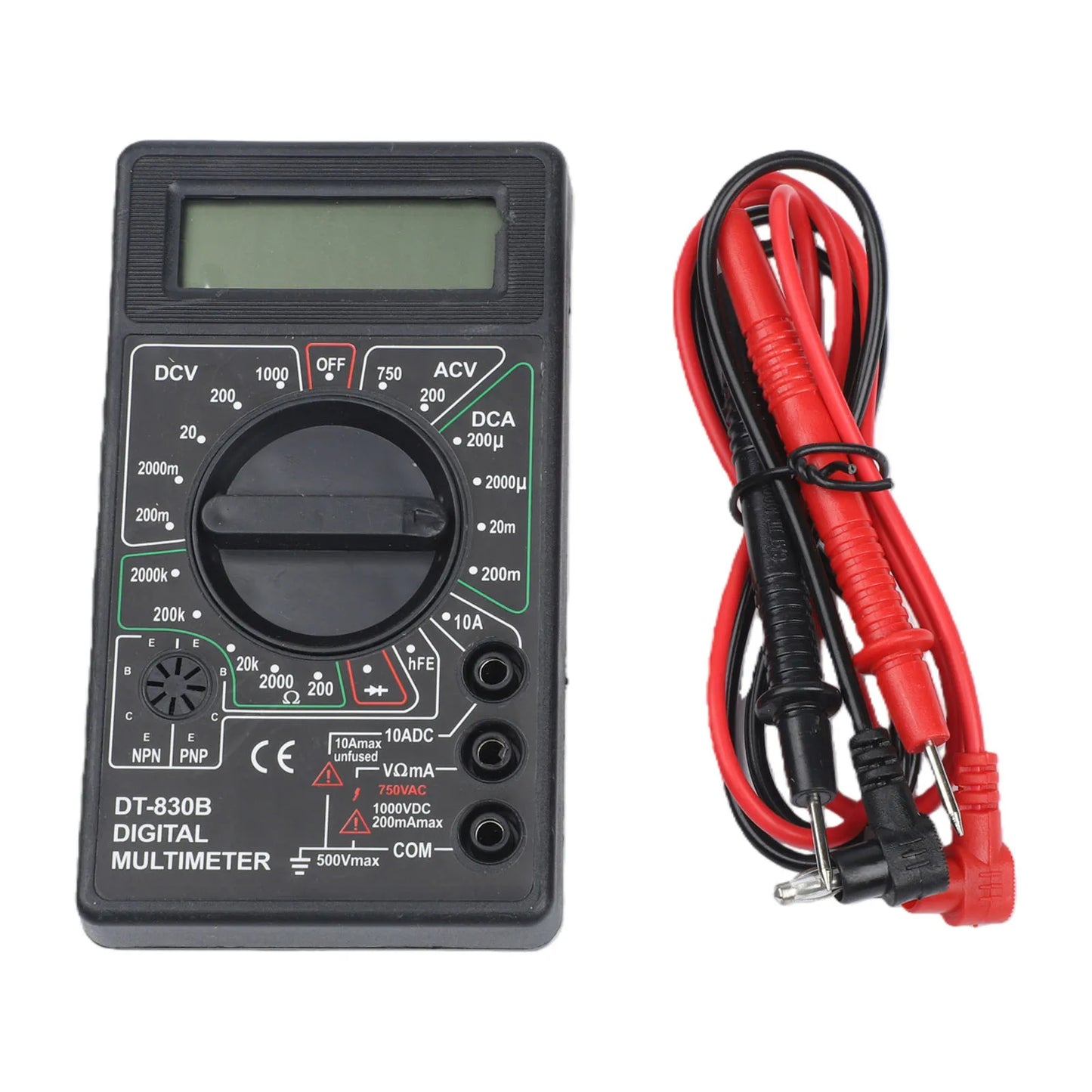 DT830B Digital Multimeter – AC/DC Voltmeter & Circuit Tester