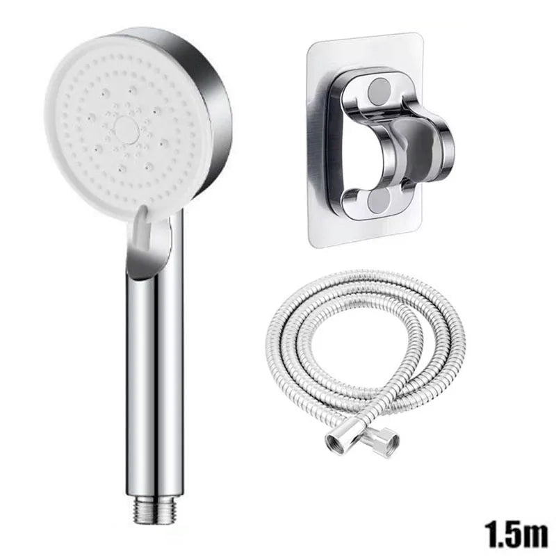 5-Mode Handheld Shower Head | Universal Fit, ABS & Silicone