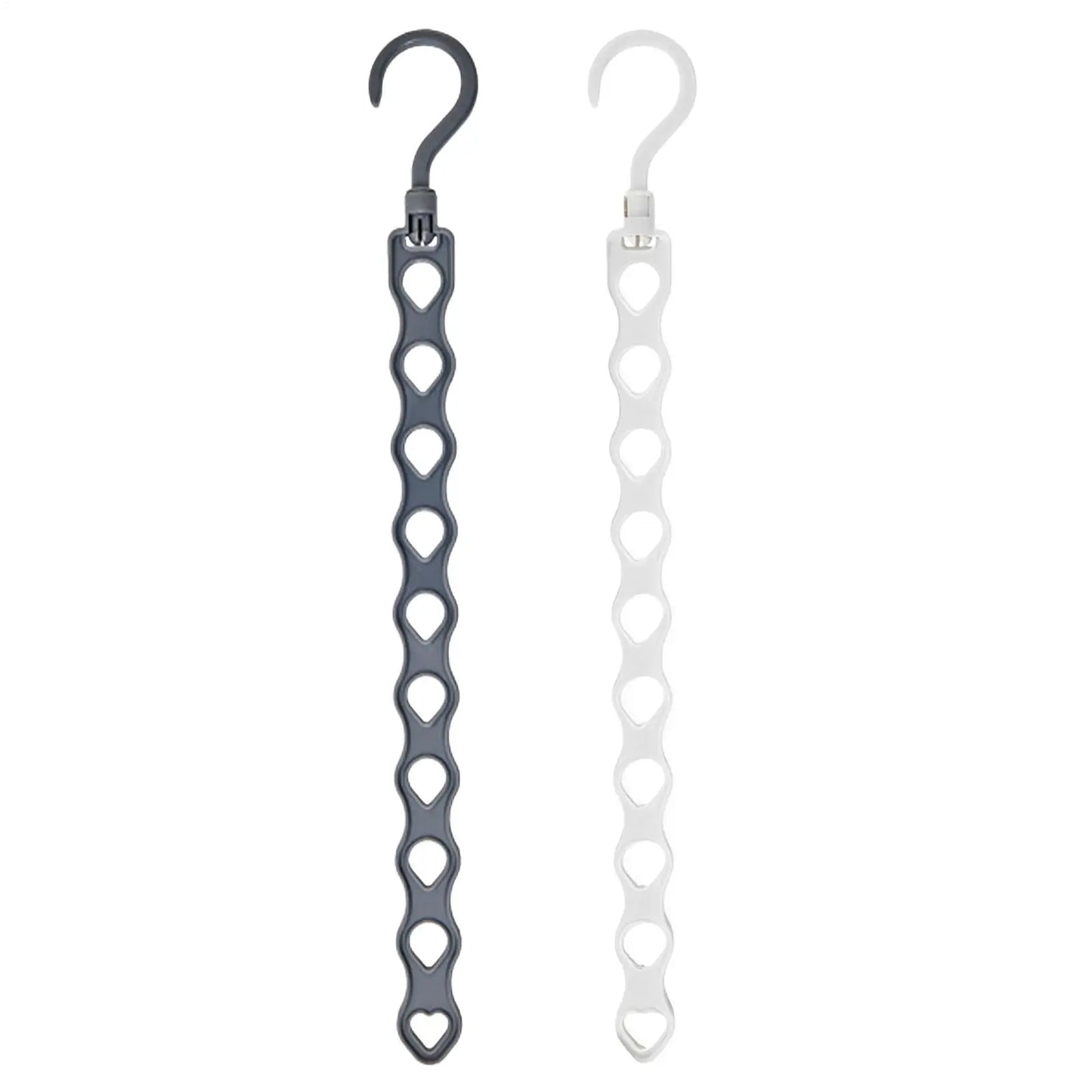 10-Hole Space Saving Clothes Hanger | Folding Wardrobe Rack