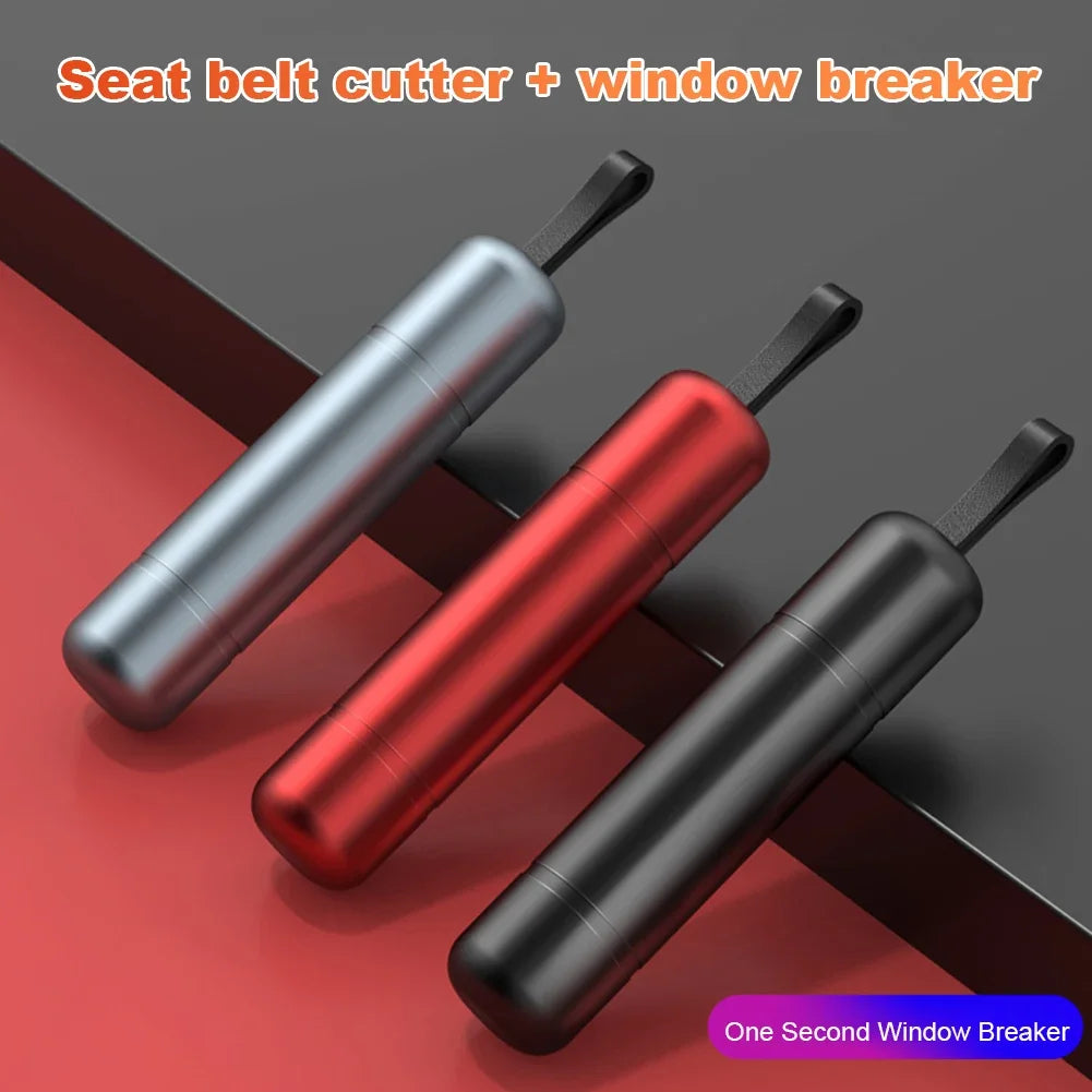 Car Safety Hammer Auto Emergency Glass Window Breaker Seat Belt Cutter Aluminum Alloy Life-Saving Emergency Tools Escape Hammer Peaceful Pleasures Health and Wellness