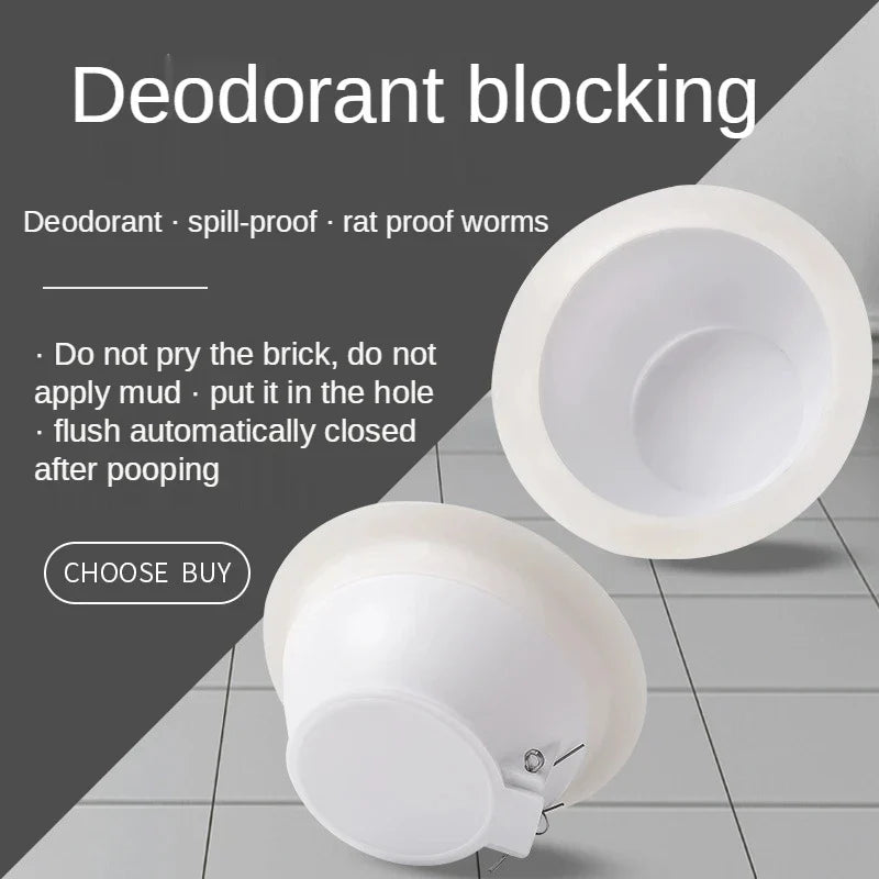 Squat Toilet Drain Plug – Anti-Odor & Anti-Blocking Stopper