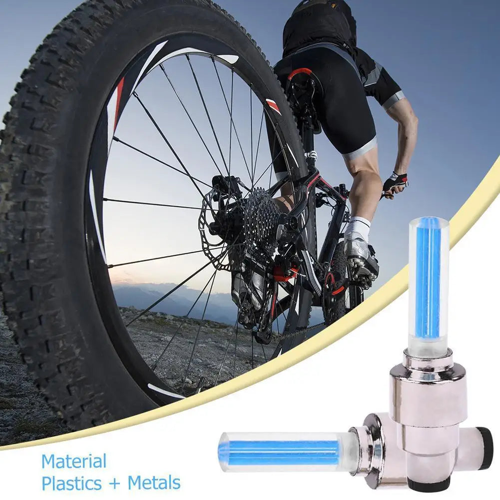 Neon Bike Spoke LED Light | Tire Valve Cap Wheel Light