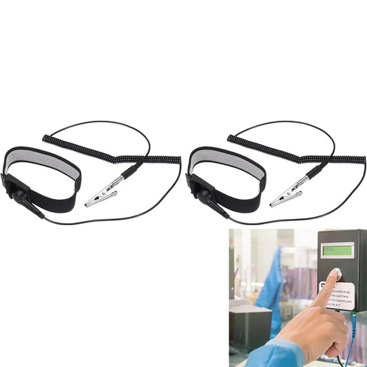 Anti-Static Wrist Strap Grounding Bracelet for Electronics – 2 Pack Anti-Static Wrist Strap Peaceful Pleasures Health and Wellness