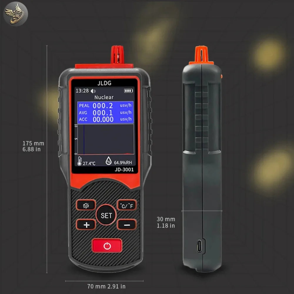 2026 NEW Geiger Counter High Precision Nuclear Radiation Detector X-ray Beta Gamma Personal Radiation Dosimeter Tester Peaceful Pleasures Health and Wellness