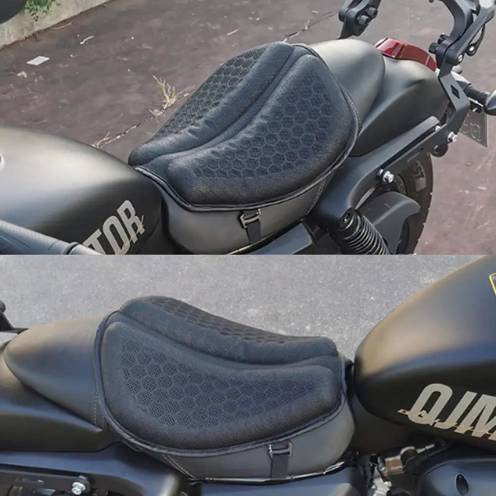 Universal Motorcycle Gel Seat Pad – 3D Honeycomb Cooling Cushion Motorcycle Seat Cushion Oasis Select