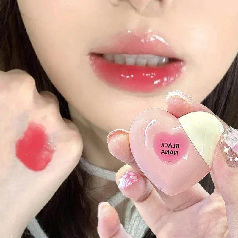 Heart-Shaped Jelly Lip Gloss | Hydrating Mirror Shine Tint