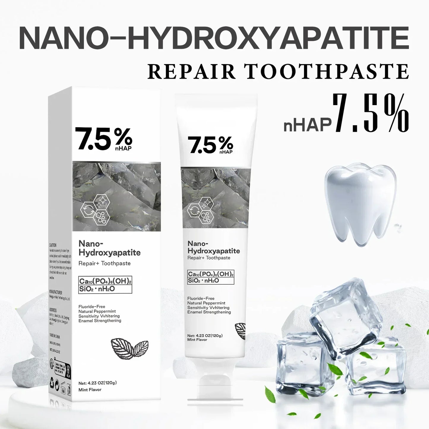 Hydroxyapatite Enamel Repair Toothpaste – Whitening & Fresh Breath