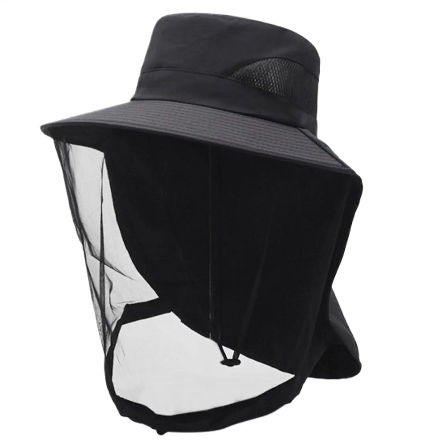 UV Sun Hat with Neck Flap & Mesh | Fishing Hiking Bucket Hat