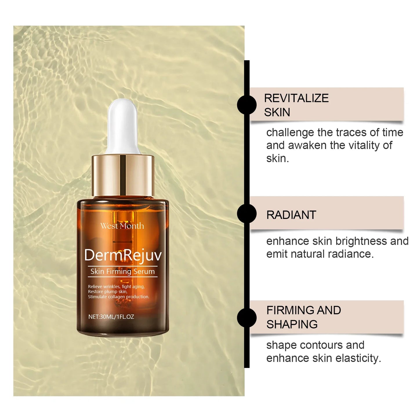 West Month Skin Firming Facial Serum | Hydrating & Brightening