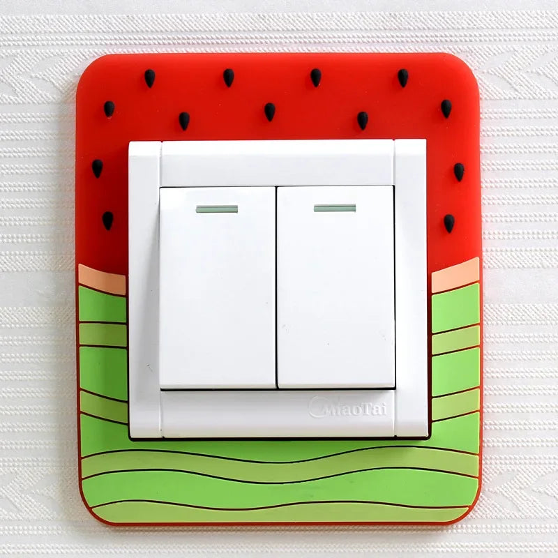 Children Bedroom Switch Stickers Home Decoration Luminous Silicone