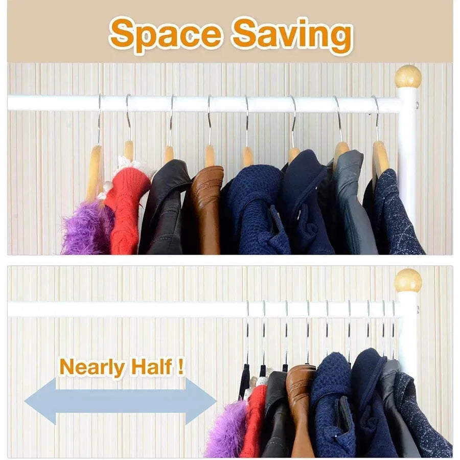 Wire Clothes Hanger, Strong and Durable Stainless Steel Metal Clothes Hanger, Heavy Duty Non-Slip Slim Space Saving, 16.5 Inch Peaceful Pleasures Health and Wellness
