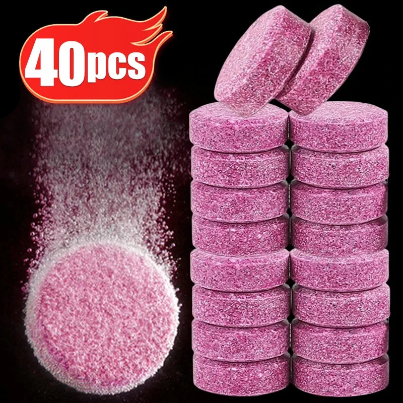 Car Windshield Cleaning Effervescent Tablets | Streak-Free Glass