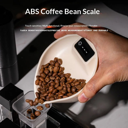 HOMEFISH Coffee Bean Scale | 0.1g LED Espresso Weighing Tray Coffee Bean Scale Peaceful Pleasures Health and Wellness