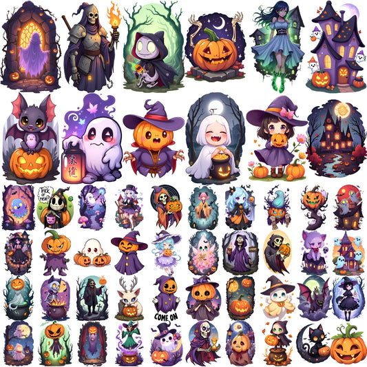 63pcs Halloween Temporary Tattoos – Waterproof Body Stickers Temporary Tattoo Set Oasis Select