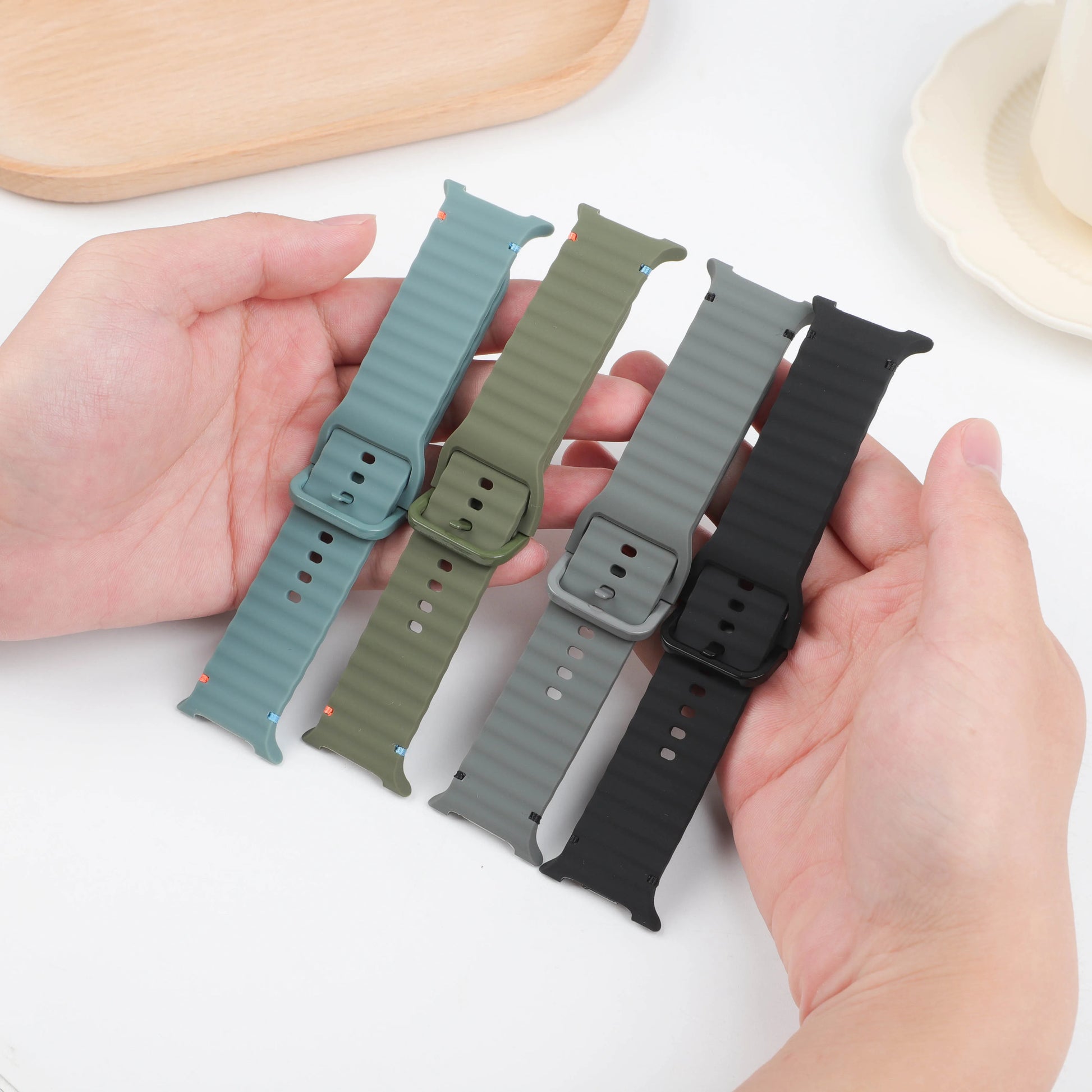 Silicone Sport Band for Samsung Galaxy Watch 8 40mm 44mm Classic 46mm Peaceful Pleasures Health and Wellness