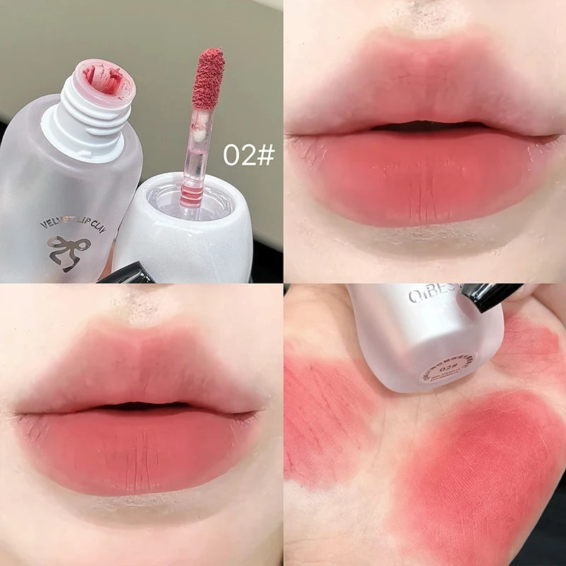 QIBEST Nude Lipstick Matte Cream Texture Lip Lacquer No Stain Cup Lip Mud Waterproof Liquid Lipstick Lasting Cosmetics Lip Tint Peaceful Pleasures Health and Wellness