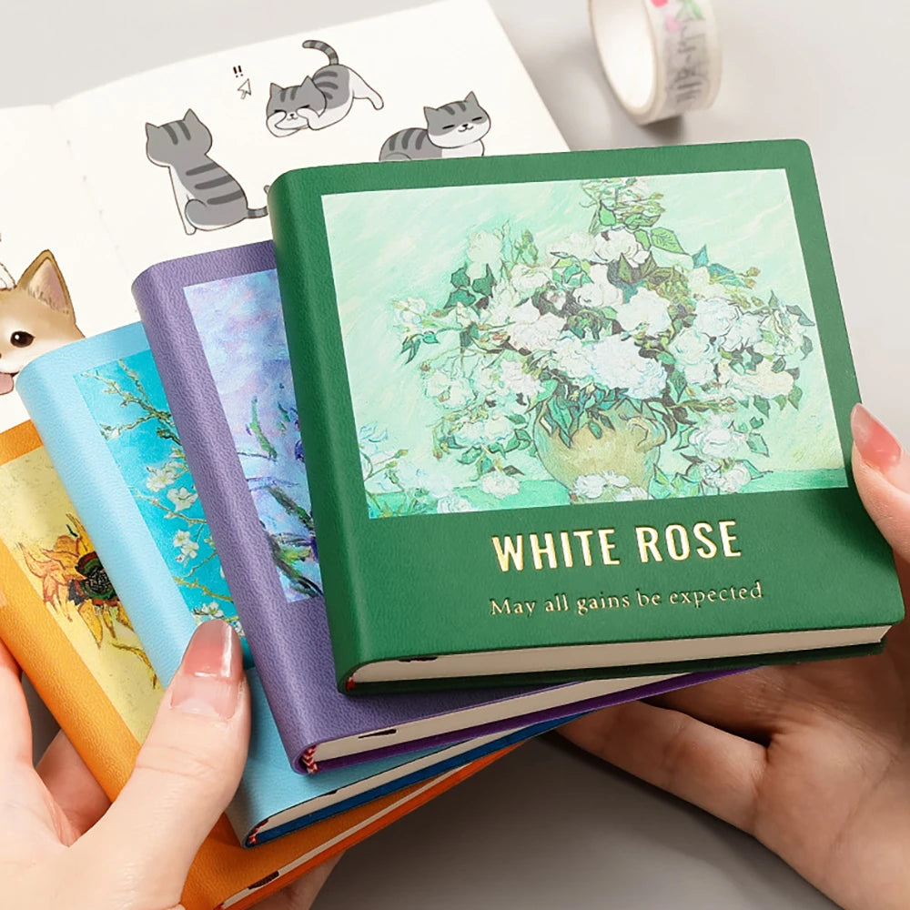 96 Sheets Mini Drawing Book Oil Painting Square Portable Blank