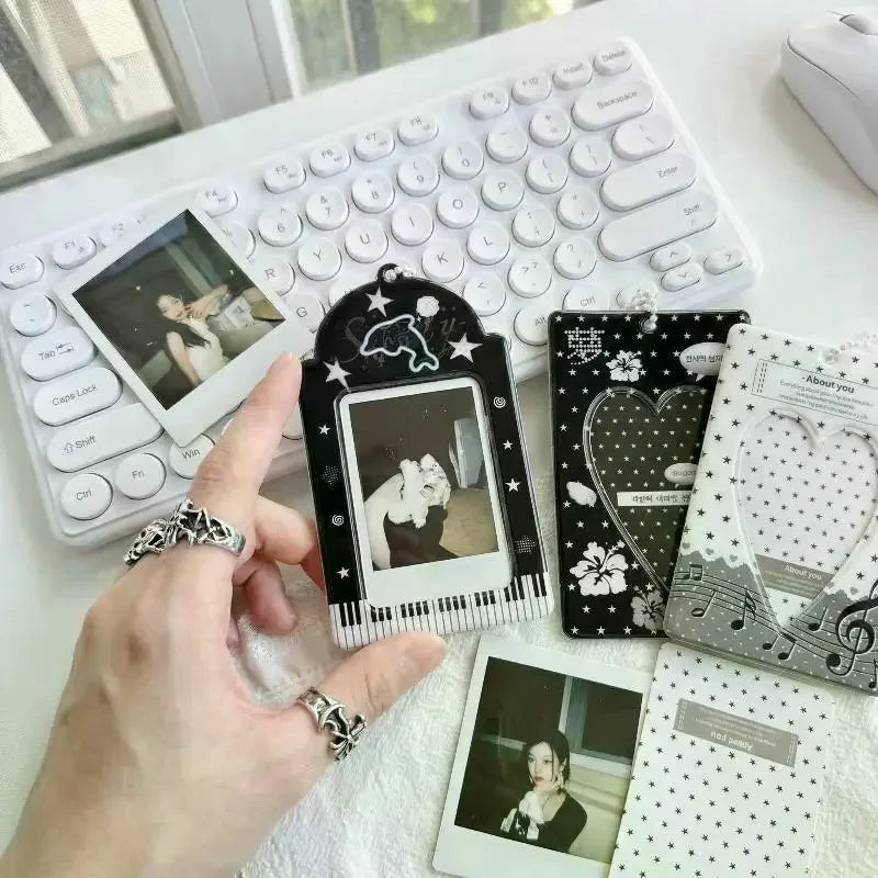 Kpop Photocard Holder Transparent Display Case & Keychain
