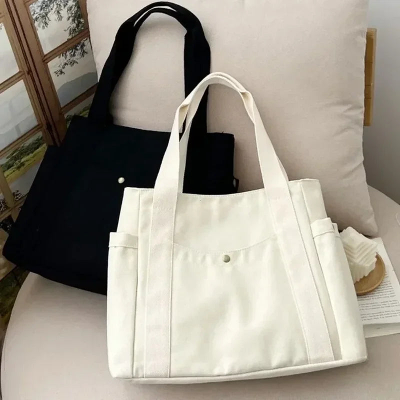 Large Canvas Tote Bag for Women – Work, School & Commute Canvas Tote Bag Peaceful Pleasures Health and Wellness