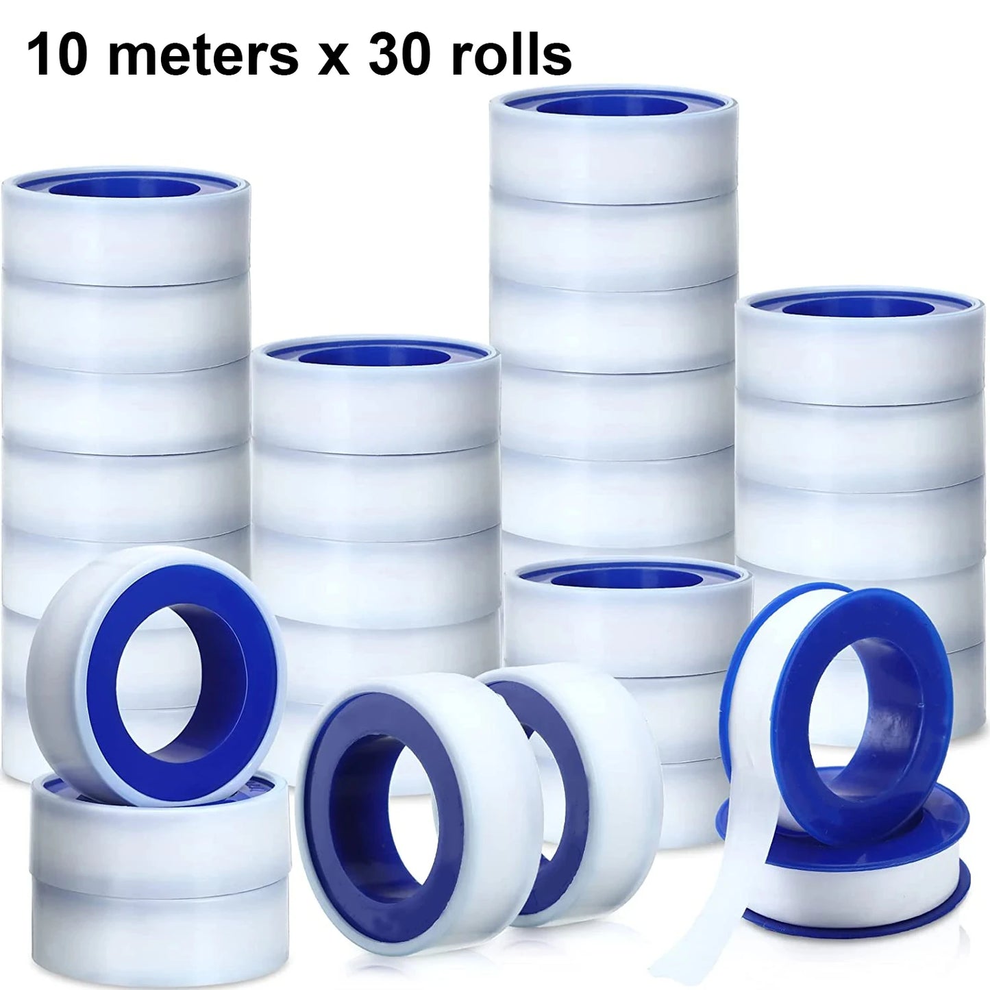 PTFE Thread Seal Tape 5/10/30 Rolls – Plumbing Pipe Tape