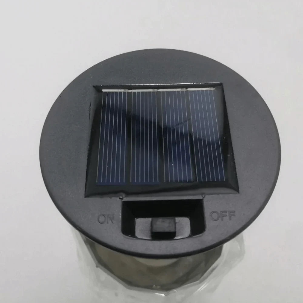 Solar Flickering Flame Lantern Top – Auto On/Off, IP44 Waterproof